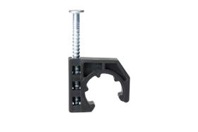 Suporte para tubos XFITTING gancho em J de 3/8 polegada com prego, 100 peças Suporte para tubos XFITTING gancho em J de 3/8 polegada com prego, 100 peças