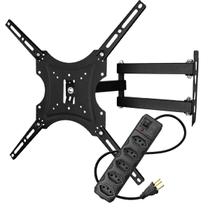 Suporte para Tv Articulado Fixo Led Lcd Plasma 14" a 55" Polegadas + Filtro de Linha Régua Tripolar 5 Suporte para Tv Articulado Fixo Led Lcd Plasma 14" a 55" Polegadas + Filtro de Linha Régua Tripolar 5