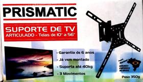 Suporte para TV Articulado LCD LED 10 a 56 3 Posições Curto - Prismatic