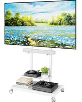 Suporte para TV ECOTINY Base de Aço Giratório e Inclinável 50-90" Branco