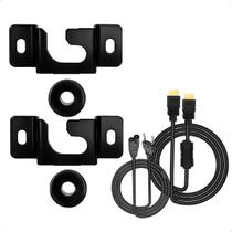Suporte para TV Fixo de Parede 13 a 70 Polegadas Compatível com Smart TV com HDMI e Cabo de Força Kit Suporte para TV Fixo de Parede 13 a 70 Polegadas Compatível com Smart TV com HDMI e Cabo de Força Kit