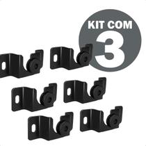Suporte para TV Fixo de Parede 13 a 70 Polegadas Universal com 3 Suportes Alta Resistência Kit com 3 Suporte para TV Fixo de Parede 13 a 70 Polegadas Universal com 3 Suportes Alta Resistência Kit com 3