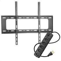 Suporte para TV Fixo de Parede 40 a 80 Polegadas Compatível com Smart TV com Filtro de Linha Kit
