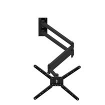 Suporte para tv monitor de parede para telas de 10 a 55 poelgadas braço longo com ajuste de vertical e horizontal e rotacao