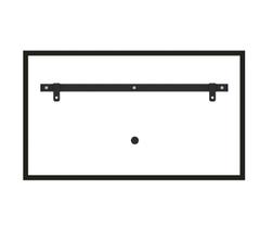 Suporte para tv monitor fixo slim de parede para tv tela de 40 a 85 polegada