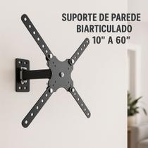 Suporte para Tv monitor led Biarticulado de parede de 10 a 60 polegadas
