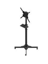 Suporte para tv ou monitor com tripe suporte regulavel de altura com fixo ou movel