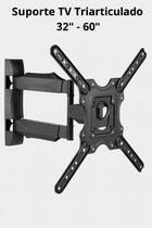 Suporte Para Tv Triarticulado 22 a 60 Polegadas Com Kit de Fixação de Brinde