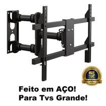 Suporte para TV Triarticulado com Inclinação Reforçado 32" até 75 Polegadas em Aço STPA 700