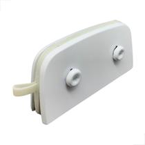 Suporte Para União De Dois Vidros Com Miolo 1306 Branco