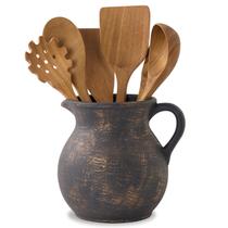 Suporte para Utensílios MIYUKI Cerâmica Rústica Vaso 19 cm Suporte para Utensílios MIYUKI Cerâmica Rústica Vaso 19 cm