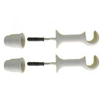 Suporte para varao de cortina 19 simples fino branco - :ALUMIFENIX