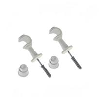 Suporte para Varão Fino Branco Suporte para Varão Fino Branco