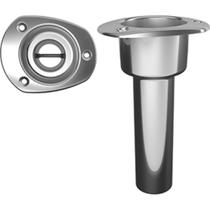 Suporte para varetas e copos em aço inoxidável Mate Series 0 - Tampo oval