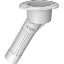 Suporte para varetas e copos Mate Series Plastic 30 com tampa oval aberta branca Suporte para varetas e copos Mate Series Plastic 30 com tampa oval aberta branca