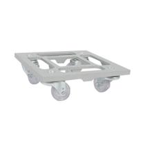 Suporte Para Vaso 20cm Quadrado Com Rodízios Silicone em Gel Até 135kg