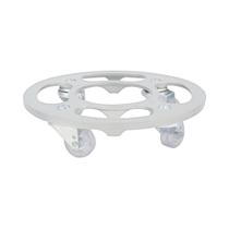 Suporte Para Vaso 25cm em Alumínio Com Rodízio Silicone Em Gel Até 135kg