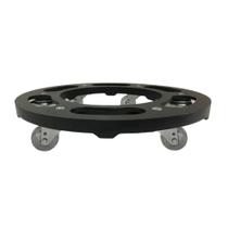 Suporte Para Vaso 35cm em Alumínio com 6 Rodas de Silicone em Gel Até 260kg