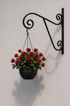 Suporte Para Vaso Colonial De Parede Ferro-jardins Verticais