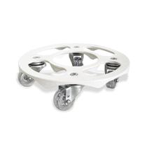 Suporte para vaso de alumínio fundido com rodinhas de silicone 25cm