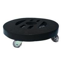 Suporte Para Vaso de Planta com Rodinha Transparente 24cm Suporte Para Vaso de Planta com Rodinha Transparente 24cm