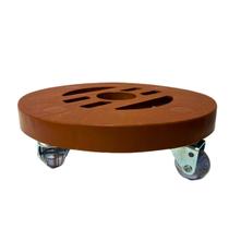 Suporte Para Vaso de Planta Redondo com Rodinhas de Gel 24cm Suporte Para Vaso de Planta Redondo com Rodinhas de Gel 24cm