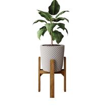 Suporte Para Vaso De Plantas 55cm Em Madeira Maciça