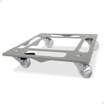 Suporte Para Vaso Quadrado C/ Rodinhas Gel Anti Risco 30cm