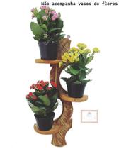suporte para vasos de flores madeira de demolição jardim vertical parede decoração jardim - MINAS ARTE PRÓPRIA