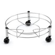 Suporte Para Vasos E Botijão Em Aço Com Rodas - Lider