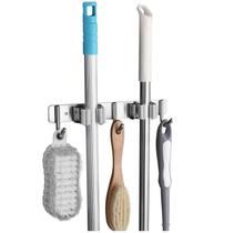 Suporte para Vassoura Mop Rodo Pá Organizador 5 Acessórios Parede Inox Suporte para Vassoura Mop Rodo Pá Organizador 5 Acessórios Parede Inox
