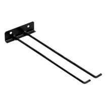 Suporte para Vassouras de Parede E096POM Aço Carbono 30cm Preto Ouro Minas Suporte para Vassouras de Parede E096POM Aço Carbono 30cm Preto Ouro Minas