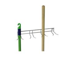 Suporte Para Vassouras Rodos Pá De Lixo Inox De Parede