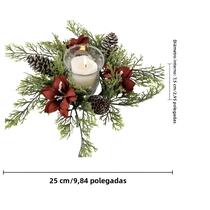 Suporte Para Velas Em Forma De Coroa Floral Para Decorações De Natal E Centros De Mesa Suporte Para Velas Em Forma De Coroa Floral Para Decorações De Natal E Centros De Mesa