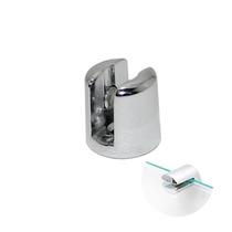 Suporte Para Vidro 4 Mm Boca de Jacaré Cromado Redondo