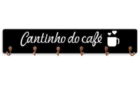 Suporte Para Xícaras Cantinho Do Café com 6 ganchos - decora3dhome