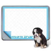 Suporte para xixi Greatbond Silicone Dog Puppy Tray cinza 25x36cm