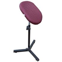 Suporte Parapé Tripé Pedicure articulado Desmontável Almofada Estofada Bordô For ty Store