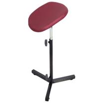 Suporte Parapé Tripé Pedicure articulado Desmontável Almofada Estofada Bordô For ty Store