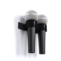 Suporte Parede 2 Microfones Escola Palestra Auditório Cultos