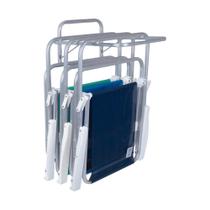 Suporte Parede Alumínio Pendurar Até 7 Cadeiras Praia Gancho Suporte Parede Alumínio Pendurar Até 7 Cadeiras Praia Gancho