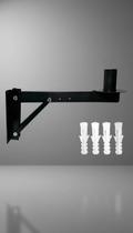 Suporte Parede Caixa Som 30cm Regulável C/ Kit 4pçs Suporte Parede Caixa Som 30cm Regulável C/ Kit 4pçs