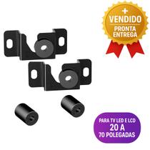 Suporte Parede Fixo Universal para TV LED LCD 20 a 70 Polegadas Kit Completo Estrutura Reforçada