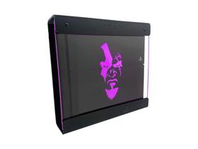 Suporte Parede Iluminado Shield Ps4 PRO - Preto - Rosa - God Of War (face)