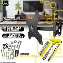 Suporte Parede Para Tv Articulado 14 A 55 Polegadas + Chaves Fenda E Soquetes