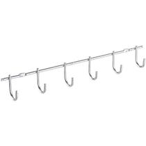 Suporte Parede Porta 6 Xícaras de Café Cabideiro 34cm Ganchos para Pendurar Masutti