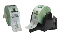 Suporte parede preto c/ 2 bobinas saquinhos biodegradáveis pega caca Suporte parede preto c/ 2 bobinas saquinhos biodegradáveis pega caca