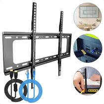 Suporte Parede Tv 40 a 80 Pol Universal Fixa Monitor Led Lcd Contém Cabo Hdmi 2m e Cabo Internet Rede 3m Suporte Parede Tv 40 a 80 Pol Universal Fixa Monitor Led Lcd Contém Cabo Hdmi 2m e Cabo Internet Rede 3m