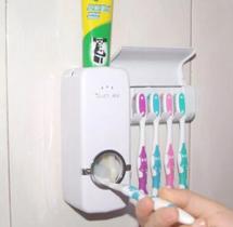 Suporte Pasta De Dente Escova De Dente Parede Banheiro Prático Dispenser - New