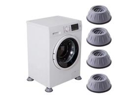 Suporte Pé de Máquina de Lavar Roupa Silêncio e Durabilidade Cancelamento de Ruído e Anti Vibração - Kit 4 pçs - Vip Shop